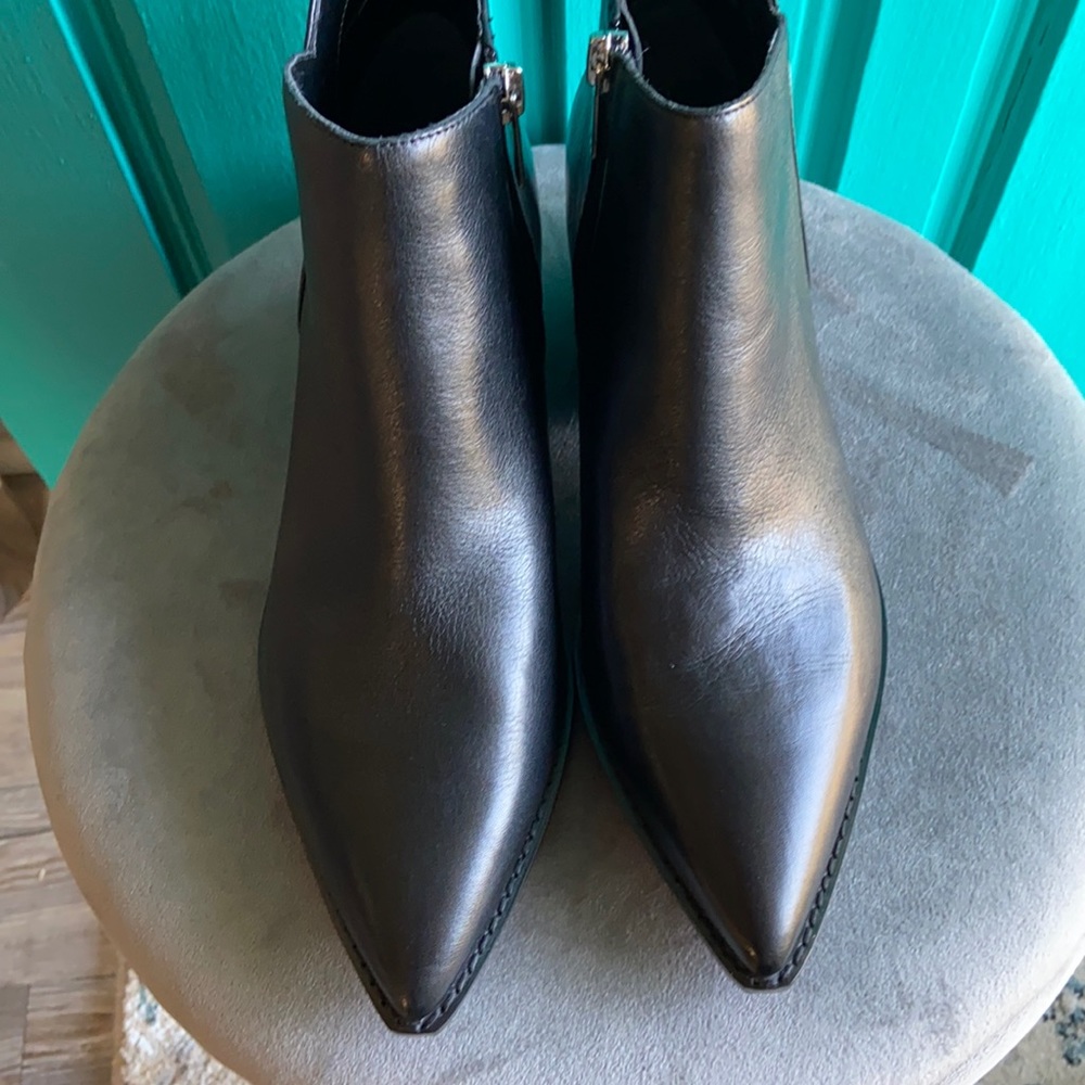 Marc Fisher leather pointed toe booties